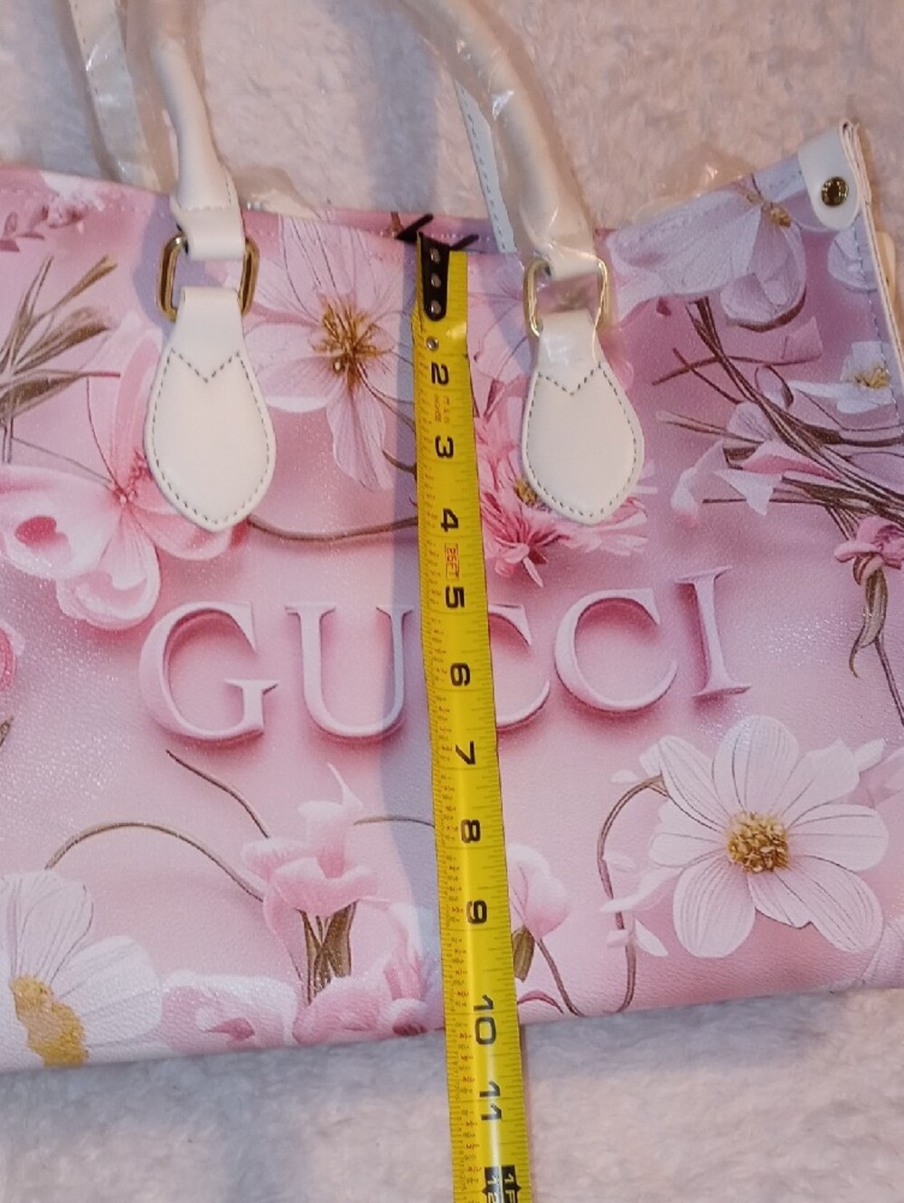 GUCCIDesigner Pink Floral Tote & Duffle Set - Picture 6 of 12
